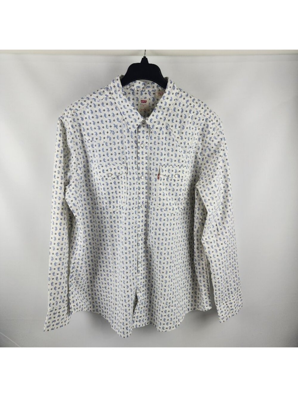 Levis Shirt Mens XXL Multi The Western Standard Fit Pearl Snap L/S Button Up NWT
